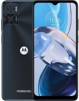 Смартфон Motorola XT2239-7 Moto e22 32Gb 3Gb черный моноблок 3G 4G 2Sim 6.5" 720x1600 Android 12 16Mpix 802.11 a/b/g/n/ac NFC GPS GSM900/1800 GSM1900