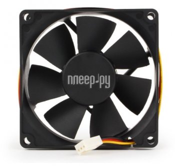 Вентилятор Gembird FANCASE/BALL-3100, 80x80x25, подшипник, 3 pin, провод 30 см, 3100 об/мин