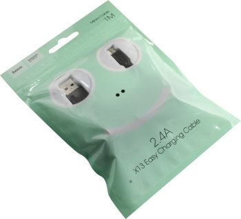 Кабель Hoco <X13 Micro 1M Black> USB 2.0 AM--> Micro-B 1м