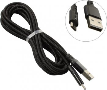 Кабель Hoco <X14 micro-B 2M Black> USB 2.0 AM-->micro-B 2м