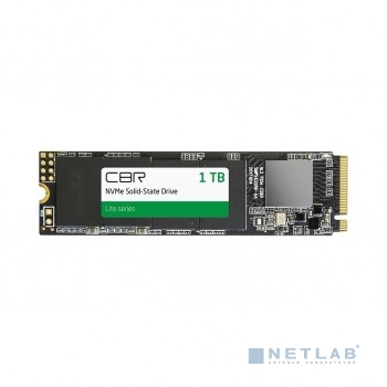 Твердотельный накопитель (SSD) CBR SSD-001TB-M.2-LT22, внутренний, серия "Lite", 1024 GB, M.2 2280, PCIe 3.0 x4, NVMe 1.3, SM2263XT, 3D TLC NAND, R/W