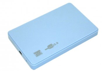 Внешний бокс жесткого диска 2,5" пластиковый USB 2.0 DM-2508 синий