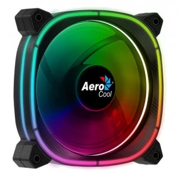 Вентилятор Aerocool Astro 12 ARGB 120x120x25mm черный 6-pin 17.5dB Ret