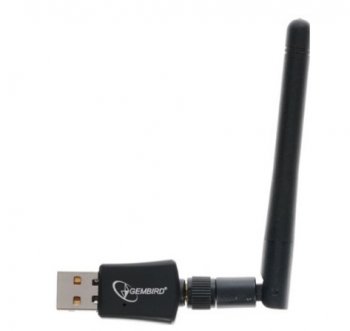 Адаптер беспроводной связи двухдиапазонный Wi-Fi Gembird 600 Мбит, USB, 802.11b/g/n/ac/а