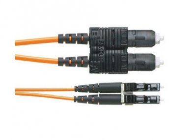 Кабель волоконно-оптический Panduit F92ELLNSNSNM015 2x9/125 OS1/OS2 LC дуплекс-SC дуплекс 15м LSZH желтый