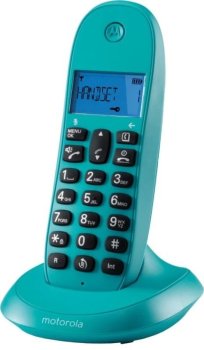 Радиотелефон Motorola C1001LB+ бирюзовый АОН