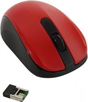 Мышь беспроводная Genius Wireless Silent Mouse <NX-8008S Red> (RTL) USB 3btn+Roll(31030028401)