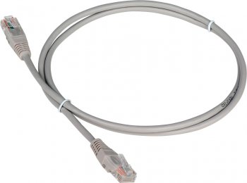 Кабель UTP Lanmaster TWT-45-45-15-GY вилка RJ-45-вилка RJ-45 кат.5е 15м серый ПВХ (уп.:1шт)