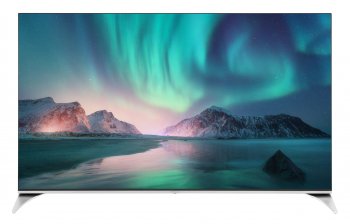 Телевизор-LCD QLED Hyundai 55" H-LED55QBU7500 Android TV Frameless черный 4K Ultra HD 60Hz DVB-T DVB-T2 DVB-C DVB-S DVB-S2 USB WiFi Smart TV