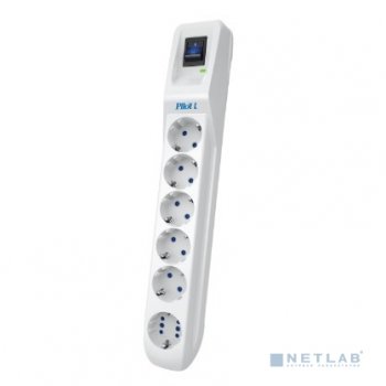 Сетевой фильтр ZIS Pilot L (GP)-10м {5 розеток + 1 в формате GP, до 7 потребителей} (арт. 175)