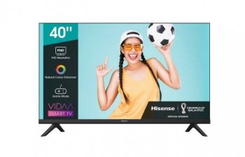 Телевизор-LCD Hisense 40" 40A4K Frameless черный FULL HD 60Hz DVB-T DVB-T2 DVB-C DVB-S DVB-S2 USB WiFi Smart TV (RUS)