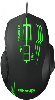 Мышь GMNG 930GM черный оптическая (12800dpi) USB для ноутбука (7but)
