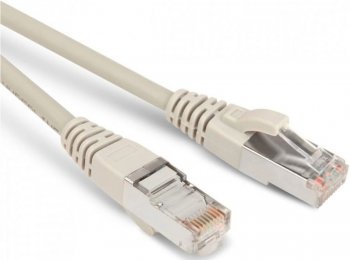 Кабель FTP Hyperline PC-LPM-STP-RJ45-RJ45-C5e-10M-LSZH-GY PC-LPM-STP-RJ45-RJ45-C5E-10M F/UTP общий экран RJ-45 вил.-вилка RJ-45 кат.5E 10м серый LSZH