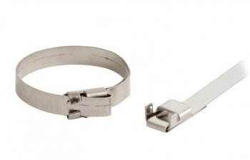 Стяжка металлическая Hyperline FVC-370 370x6мм (упак:100шт) сталь AISI 410L универсальный натуральный