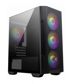 Корпус MSI MAG FORGE M100R 1xUSB 3.0, 2xUSB 2.0, 4x120mm ARGB Fan, ARGB Control Board, Tempered Glass Window, Brown Box (932220)