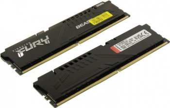 Оперативная память Kingston Fury Beast <KF556C36BBEK2-64> DDR5 DIMM 64Gb KIT 2*32Gb <PC5-44800> CL36