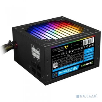 Блок питания GameMax <VP-700-RGB MODULAR> 700W ATX v2.31 (24+2x4+2x6/8пин) Cable Management