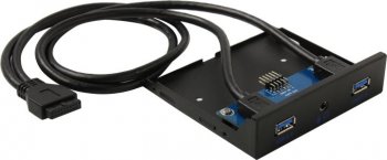 Панель фронтальная KS-is <KS-794> 3.5" на переднюю панель 2xUSB3.0, AUX combo