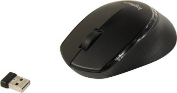 Мышь беспроводная Logitech M330 Silent Plus Black Wireless Mouse <910-004924> (RTL) USB 3btn+Roll