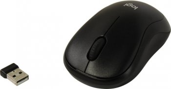Мышь беспроводная Logitech B220 Silent Black Wireless Mouse <910-005553> (OEM) USB 3btn+Roll