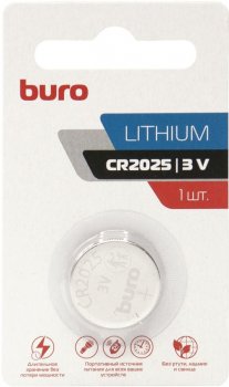 Батарейка Buro Lithium CR2025 (1шт) блистер