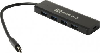 Концентратор USB Exegate DUB-4CP/1 <EX293986RUS> 4-Port USB3.0 HUB, подкл. USB-C