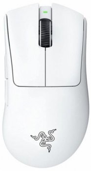 Мышь беспроводная Razer DeathAdder V3 Pro белый оптическая (30000dpi) USB-C (5but)