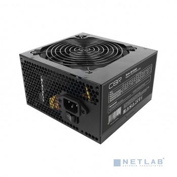 Блок питания CBR ATX 600W 80+ Bronze, APFC, 0.6mm, 20+4pin, 12cm fan, 1.5м кабель питания, черный [PSU-ATX600-12GM] BOX
