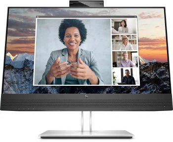 Монитор HP E24m G4 Conferencing FHD Monitor 23.8'' (1920 x 1080), IPS, 178/178, 5мс, 300nit, DP/DPout/HDMI, 5USB, Audio, cam/mic, LTSP, 1y
