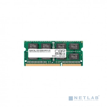 Оперативная память для ноутбуков CBR DDR3 SODIMM 8GB CD3-SS08G16M11-01 PC3-12800, 1600MHz, CL11, 1.35V