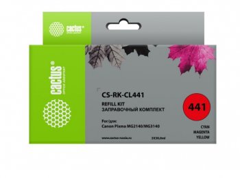 Картридж Cactus CS-CL441 CL-441 многоцветный (16мл) для Canon PIXMA MG2140/ MG3140