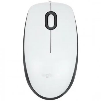 Мышь Logitech Mouse M100R White <910-005007> (OEM) USB 3btn+Roll