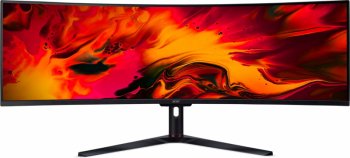 Монитор 49'' ACER Nitro EI491CURSbmiipphx , 5K 32:9, VA, 5120x1440, 4ms, 350 / 400cd, 120Hz, 2xHDMI(2.0) + 2xDP(1.4) + Audio Out, 3Wx2, FreeSync Prem