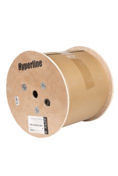 Кабель FTP 236290 Hyperline FUTP4-C5E-S24-OUT-LSZH-BK-500 (500 м) F/UTP, категория 5e, 4 пары(24 AWG), одножильн.(solid), экран-ф