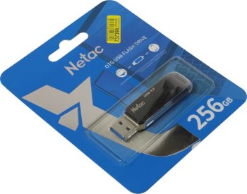Накопитель USB Netac <NT03US11C-256G-32BK> USB3.2/USB-C Flash Drive 256Gb (RTL)