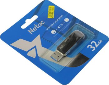 Накопитель USB Netac <NT03US11C-032G-32BK> USB3.2/USB-C Flash Drive 32Gb (RTL)