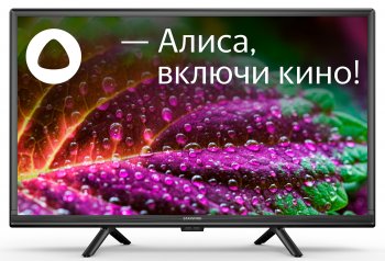 Телевизор-LCD Starwind 24" SW-LED24SG304 Яндекс.ТВ Slim Design черный/черный HD 60Hz DVB-T DVB-T2 DVB-C DVB-S DVB-S2 USB WiFi Smart TV