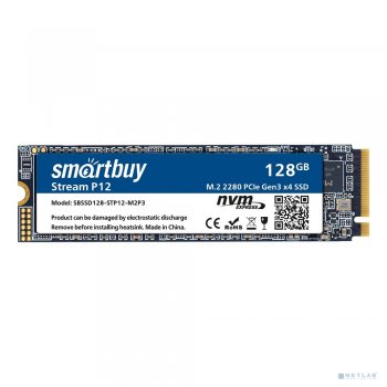 Твердотельный накопитель (SSD) Smartbuy M.2 SSD 128Gb Stream P12 SBSSD128-STP12-M2P3 NVMe PCIe3