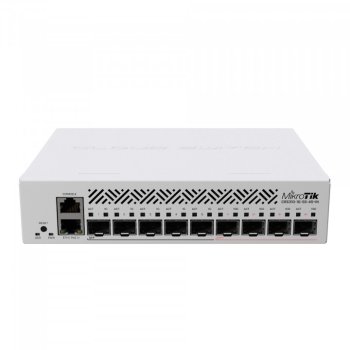 Коммутатор MikroTik CRS310-1G-5S-4S+IN 1RJ45 1Gbit, 5*SFP 1Gbit, 4*SFP 10Gbit, POE in, indoor case, RouterOS L5