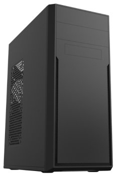 Корпус c блоком питания 500 Ватт/ Case Foxline FL-302-FZ500R ATX case, black, w/PSU 500W 12cm, w/2xUSB2.0, w/pwr cord, w/o FAN