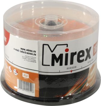 Диск DVD+R Mirex 4.7Gb 16x <уп. 50 шт> на шпинделе <202516>