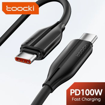 Кабель Toocki <709947246619> USB-С M --> USB-C M ver3.1 PD100W 1м Black
