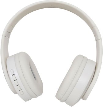 Наушники с микрофоном накладные Hyundai H-HP102 белый беспроводные bluetooth оголовье