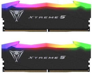Оперативная память DDR5 2x16Gb 8000MHz Patriot PVXR532G80C38K Viper Xtreme 5 RGB RTL Gaming PC5-64000 CL38 DIMM 288-pin 1.45В с радиатором Ret