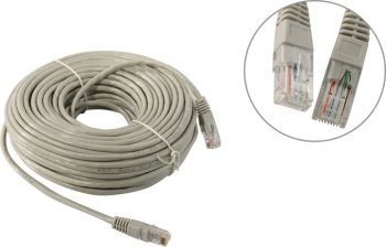 Кабель UTP Patch Cord UTP кат.5e 25м, серый