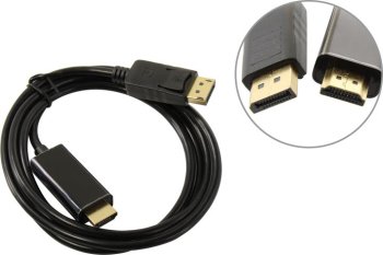 Кабель ExeGate <EX-CC-DP-HDMI-1.5> DisplayPort (M) ->HDMI (M) 1.5м <EX294709RUS>