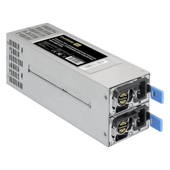 Блок питания для серверов с резервированием 2U Redundant 2x1200W ExeGate EX292324RUS Industrial-RTS1200 (APFC, КПД 94% (80 PLUS Platinum), 4 cm fan, 2