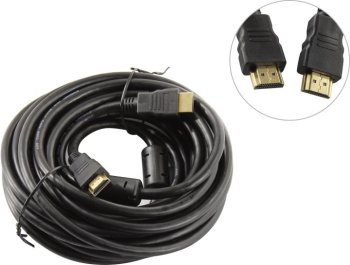 Кабель ExeGate <EX-CC-HDMI2-7.5F> HDMI to HDMI (19M -19M) ver2.0 7.5м 2 фильтра <EX294696RUS>