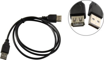 Кабель ExeGate <EX-CC-USB2-AMAF-1.0> USB 2.0 A-->A 1м <EX294742RUS>