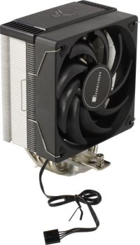 Вентилятор JONSBO <CR-1000 EVO St. Black> Cooler (4пин, 115X/1200/1700/AM4/AM5, 22-32дБ, 600-1500об/мин, Al+тепл.труб)